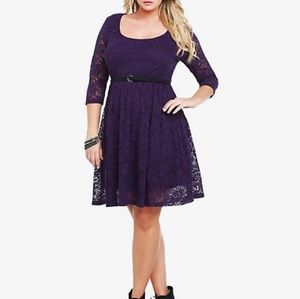 Torrid Purple Lace Dress